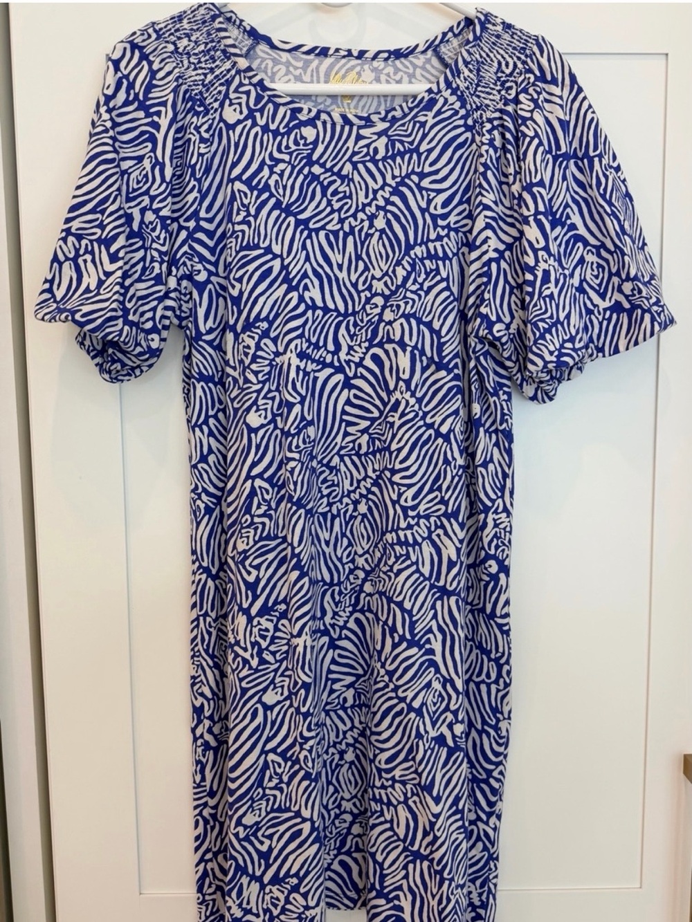 Lilly Pulitzer Smocked Neckline EUC Dress XL